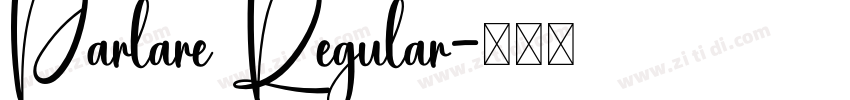 Parlare Regular字体转换